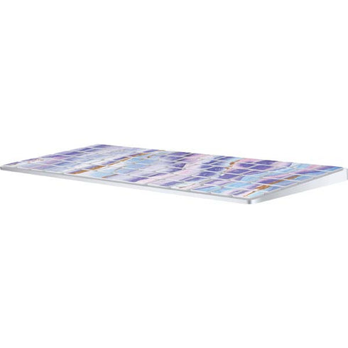 Blue Violet Watercolor Geode Magic Keyboard Skin