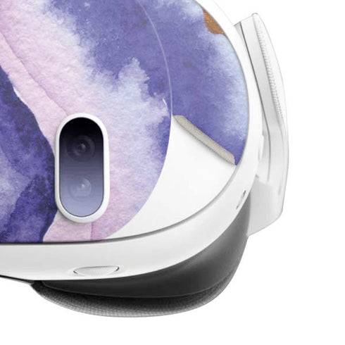 Blue Violet Watercolor Geode Meta Quest 3 Skin