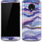 Blue Violet Watercolor Geode Moto G6 Skin