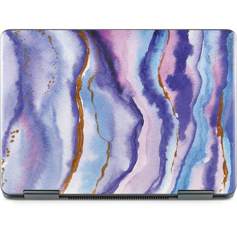 Blue Violet Watercolor Geode Notebook 9 Pro 13in (2017) Skin