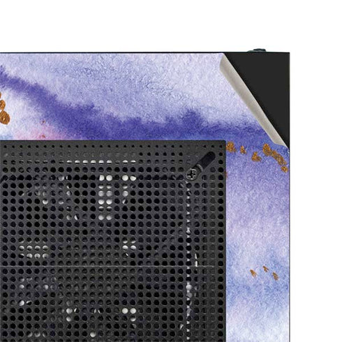 Blue Violet Watercolor Geode NZXT H510 Compact ATX Mid-Tower Case Skin