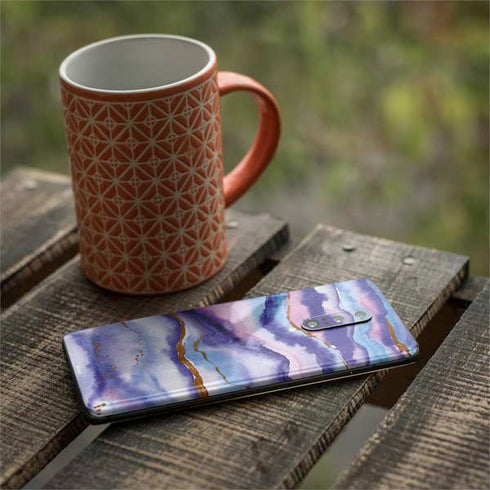 Blue Violet Watercolor Geode OnePlus 7 Pro Skin