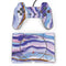Blue Violet Watercolor Geode PlayStation Classic Bundle Skin