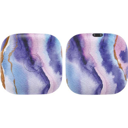 Blue Violet Watercolor Geode PowerBeats Pro Skin