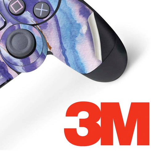 Blue Violet Watercolor Geode PS4 Pro/Slim Controller Skin