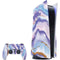 Blue Violet Watercolor Geode PS5 Bundle Skin