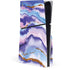Blue Violet Watercolor Geode PS5 Slim Disk Console Skin