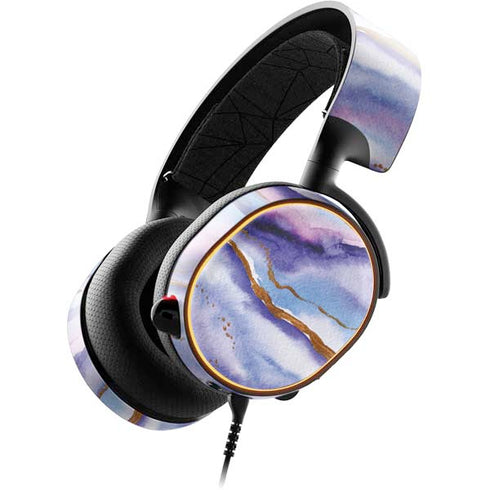 Blue Violet Watercolor Geode SteelSeries Arctis 5 Skin