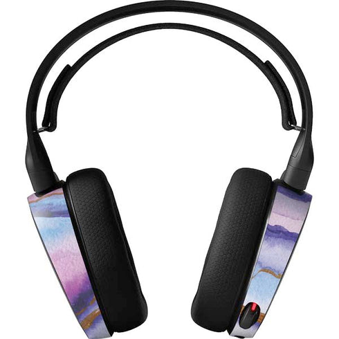 Blue Violet Watercolor Geode SteelSeries Arctis 5 Skin