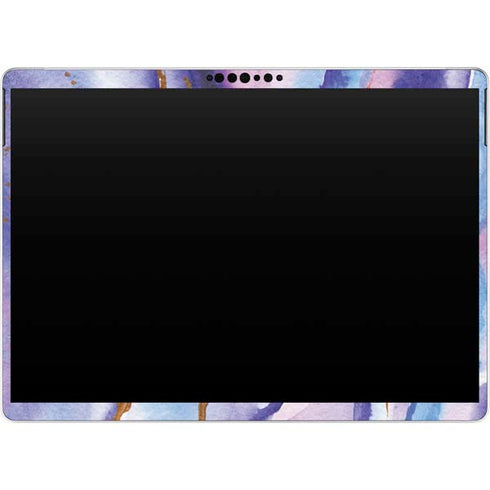 Blue Violet Watercolor Geode Surface Pro 8 Skin