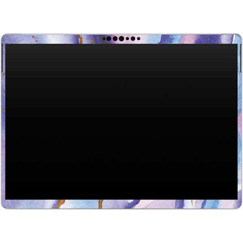 Blue Violet Watercolor Geode Surface Pro 9 Skin