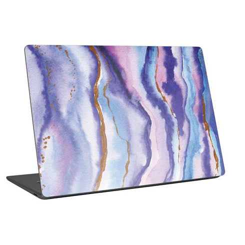 Blue Violet Watercolor Geode Universal Laptop 13in (10.6 x 7.6in) Skin