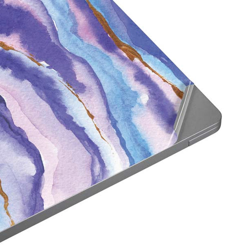 Blue Violet Watercolor Geode Universal Laptop 13in (10.6 x 7.6in) Skin