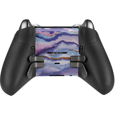 Blue Violet Watercolor Geode Xbox Elite Wireless Controller Series 2 Skin