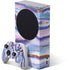 Blue Violet Watercolor Geode Xbox Series S Bundle Skin