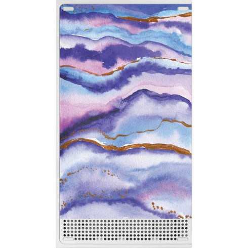 Blue Violet Watercolor Geode Xbox Series S Skins