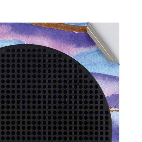 Blue Violet Watercolor Geode Xbox Series S Console Skin