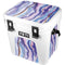 Blue Violet Watercolor Geode YETI Roadie 24 Hard Cooler Skin