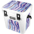 Blue Violet Watercolor Geode YETI Roadie 24 Hard Cooler Skin