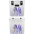 Blue Violet Watercolor Geode YETI Roadie 24 Hard Cooler Skin