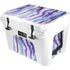 Blue Violet Watercolor Geode YETI Tundra 35 Hard Cooler Skin