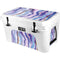 Blue Violet Watercolor Geode YETI Tundra 45 Hard Cooler Skin