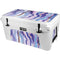 Blue Violet Watercolor Geode YETI Tundra 65 Hard Cooler Skin