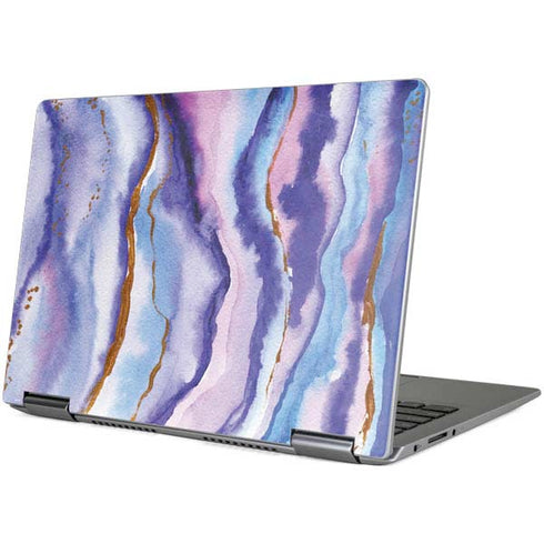 Blue Violet Watercolor Geode Yoga 710 14in Skin