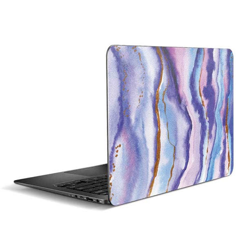 Blue Violet Watercolor Geode Zenbook UX305FA 13.3in Skin