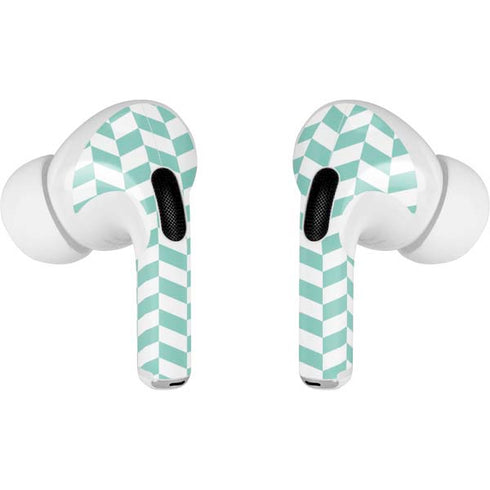 Blue White Chevron AirPods Pro 2nd Gen Skin