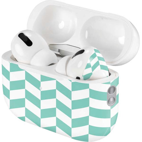 Blue White Chevron AirPods Pro 2nd Gen Skin