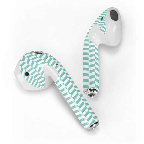 Blue White Chevron Apple AirPods 2 Skin