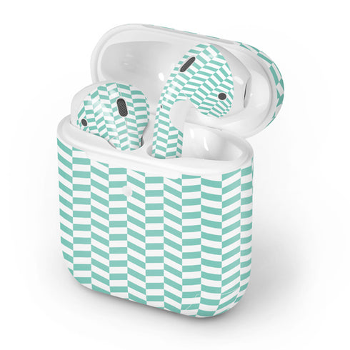 Blue White Chevron Apple AirPods 2 Skin