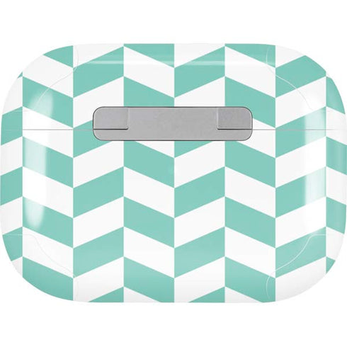 Blue White Chevron Apple AirPods Pro Skin