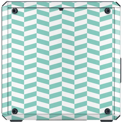 Blue White Chevron Cooler Master MasterBox Q300L Mini Tower Skin