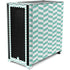 Blue White Chevron Corsair 4000D Tempered Glass Mid-Tower ATX Case Skin
