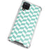 Blue White Chevron Galaxy A12 Clear Case
