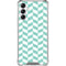 Blue White Chevron Galaxy A14 5G Clear Case