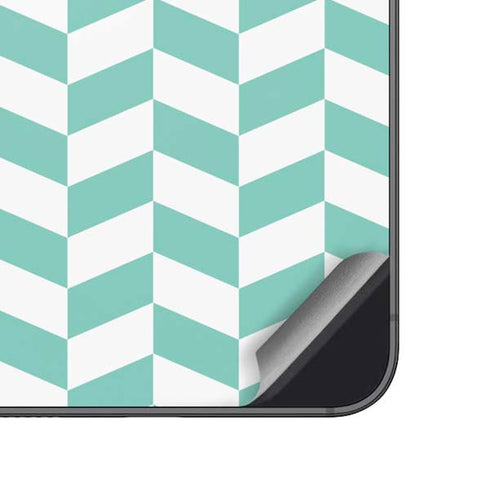 Blue White Chevron Galaxy A14 5G Skin