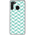 Blue White Chevron Galaxy A21 Clear Case