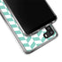 Blue White Chevron Galaxy A21 Clear Case