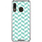 Blue White Chevron Galaxy A30 Clear Case