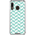 Blue White Chevron Galaxy A30 Clear Case