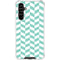 Blue White Chevron Galaxy A54 5G Clear Case