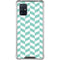 Blue White Chevron Galaxy A71 5G Clear Case