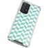Blue White Chevron Galaxy A72 5G Clear Case