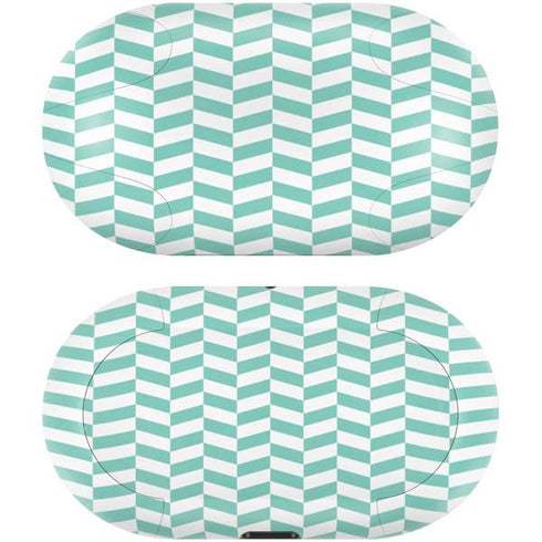 Blue White Chevron Galaxy Buds Skin