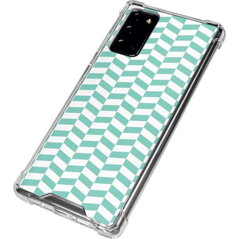 Blue White Chevron Galaxy Note20 5G Clear Case