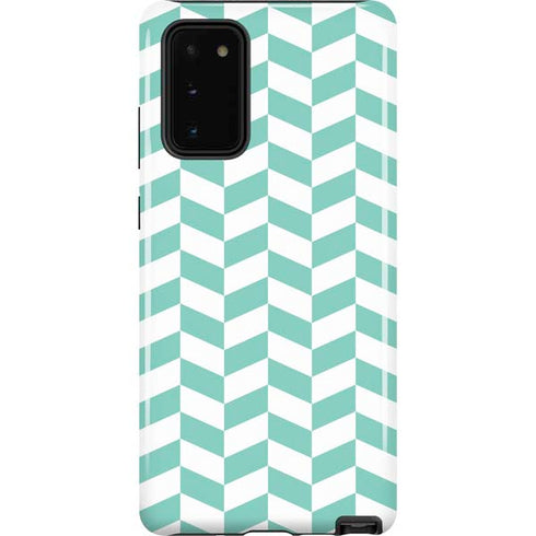 Blue White Chevron Galaxy Note20 5G Pro Case