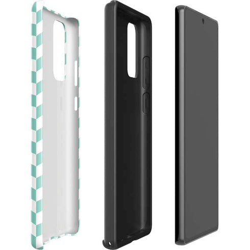 Blue White Chevron Galaxy Note20 5G Pro Case